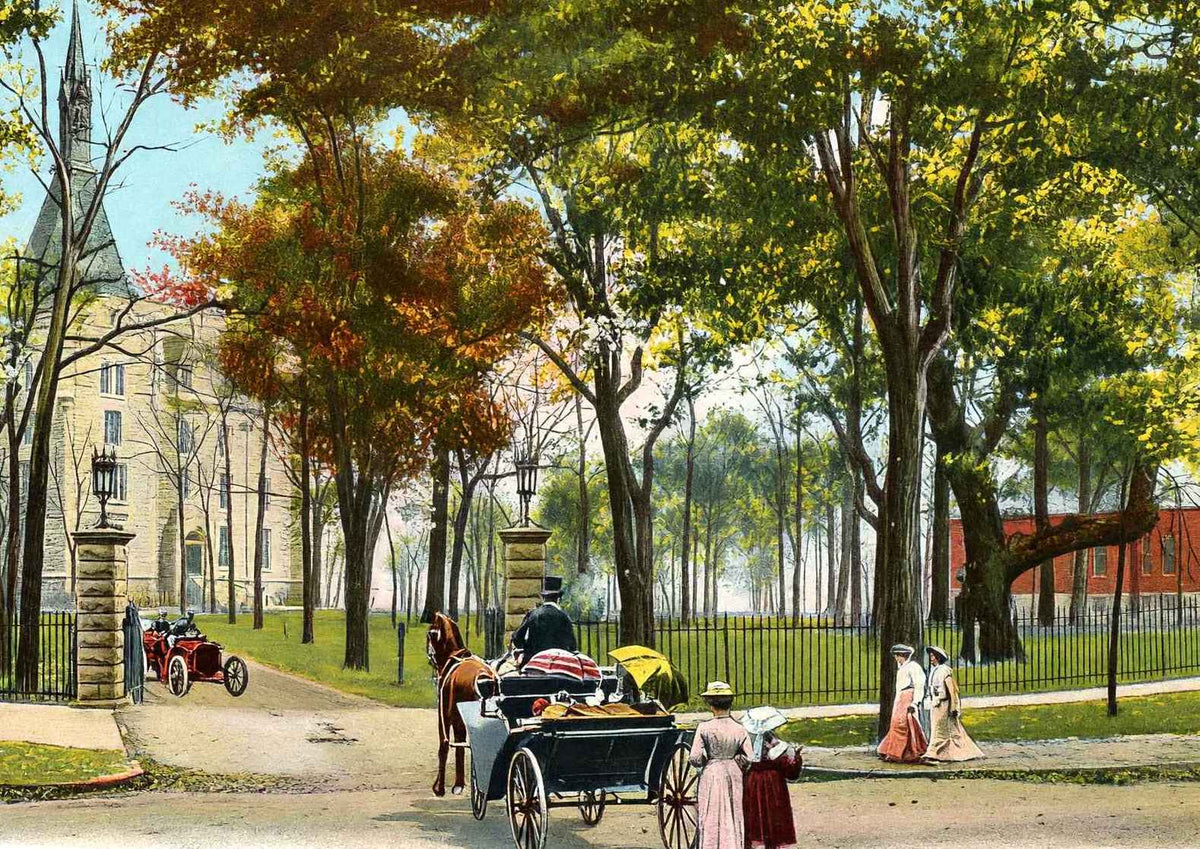 Northwestern University Evanston Illinois in 1905 Vintage Print (7 Sizes)