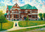 Forbes Library, Northampton, Massachusetts in 1907 Art Print (7 Sizes)