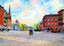 Main Street, Northampton, Massachusetts in 1907 Art Print (7 Sizes)
