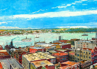 Norfolk VA in 1907 Art Print (7 Sizes) - Retouched