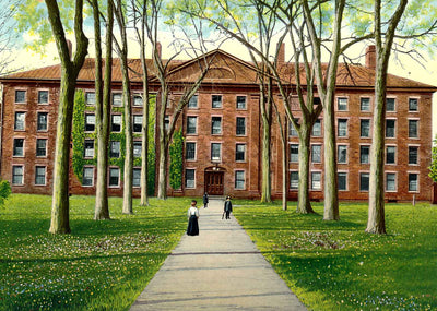 North College Middletown in 1907 Vintage Print (7 Sizes) - Restored