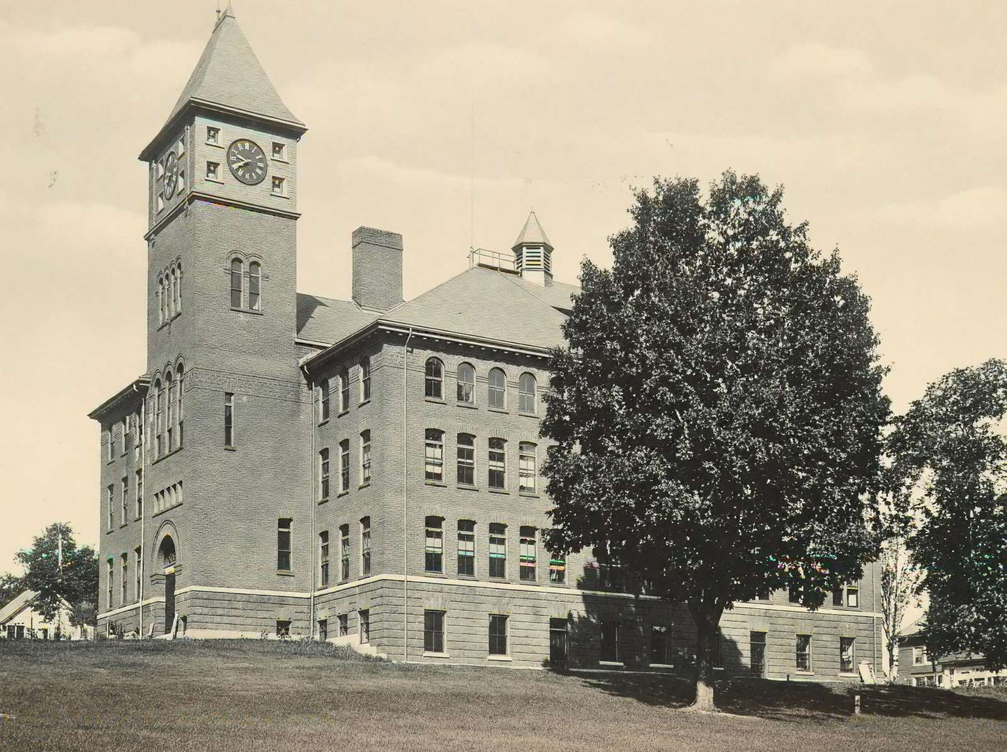 Normal School Plymouth NH in 1906 Vintage Print (7 Sizes) - Enhanced