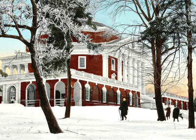 Northeast Rotunda University of Virginia Charlottesville Vintage Print (7 Sizes)
