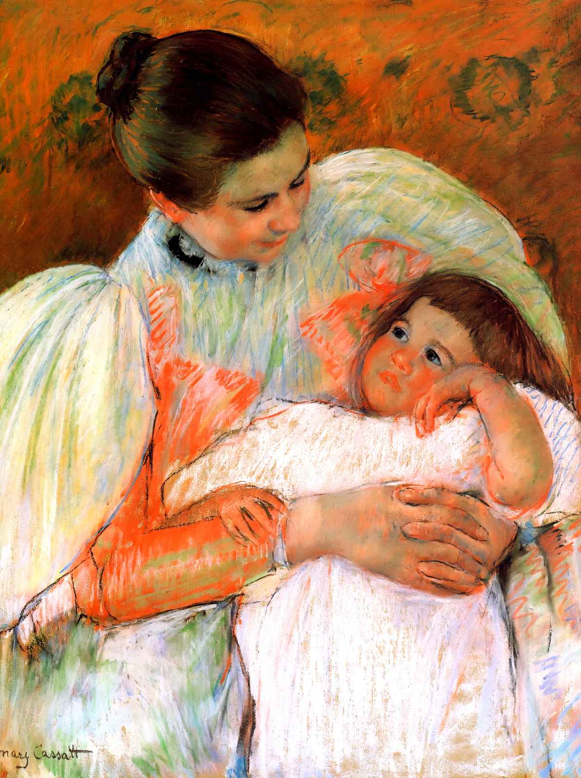 Nurse and Child 1897 Painting by Mary Cassatt Art Print (6 Sizes)