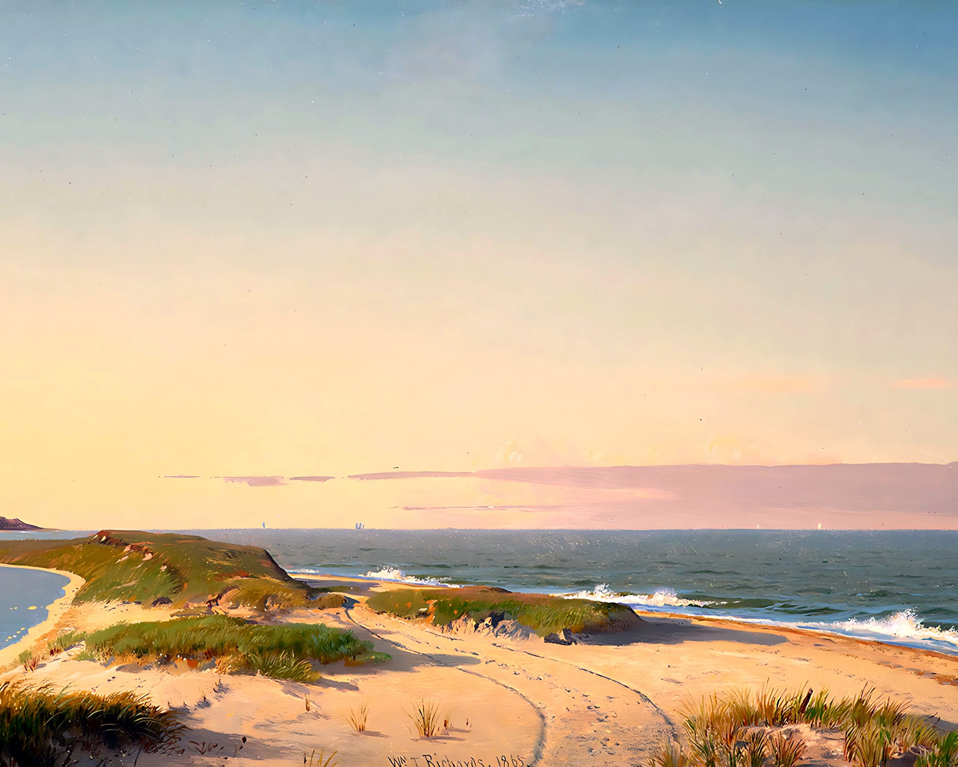 Nantucket Shore Painting by William Trost Richards 8x10" Art Print