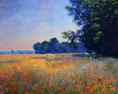 Oat and Poppy Field