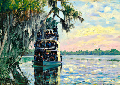 Ocklawaha River Florida in 1907 Art Print (7 Sizes) - Reproduction