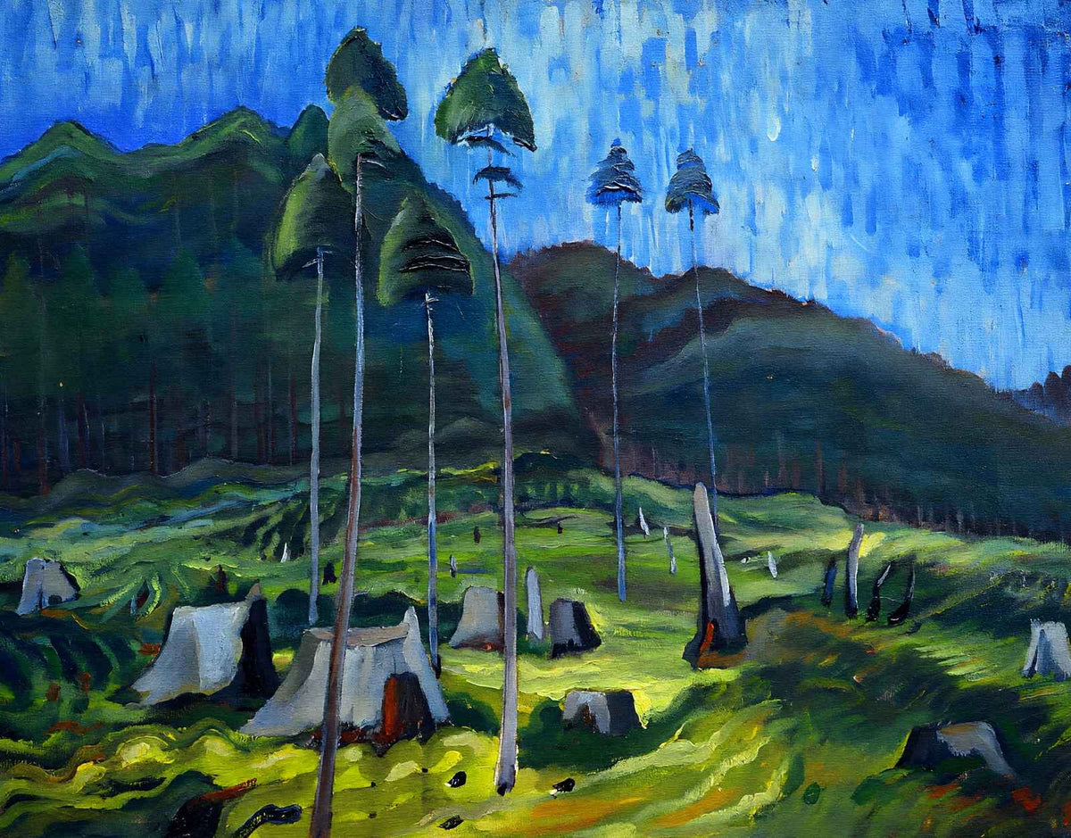 Odds and Ends Premium Art Print Painting by Emily Carr (6 Sizes) - Reproduction