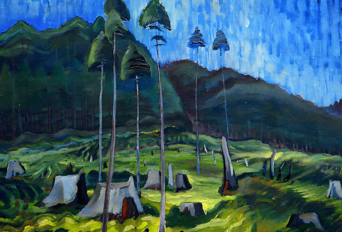 Odds and Ends Premium Art Print Painting by Emily Carr (6 Sizes) - Reproduction