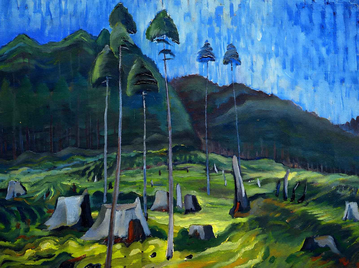 Odds and Ends Premium Art Print Painting by Emily Carr (6 Sizes) - Reproduction