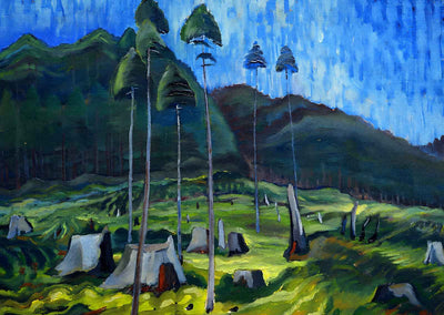 Odds and Ends Premium Art Print Painting by Emily Carr (6 Sizes) - Reproduction