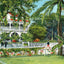 Officers' Club Honolulu in 1909 Vintage Print (7 Sizes) - Enhanced
