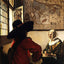 Officer and Laughing Girl 1657 by Johannes Vermeer Fine Art Print (6 Sizes)