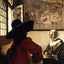 Officer and Laughing Girl 1657 by Johannes Vermeer Fine Art Print (6 Sizes)