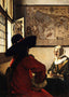 Officer and Laughing Girl 1657 by Johannes Vermeer Fine Art Print (6 Sizes)