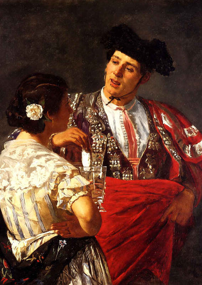 Offering the Panel to the Bullfighter 1873 by Mary Cassatt Art Print (6 Sizes)