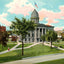 Old State House Springfield Illinois in 1907 Vintage Print (7 Sizes) - Restored