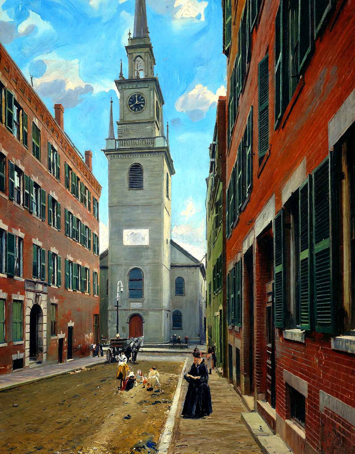 Old North Church, Boston, Massachusetts in 1903 Art Print (7 Sizes) - Enhanced