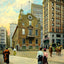 Old State House, Boston, Massachusetts in 1903 Painting Print (7 Sizes)