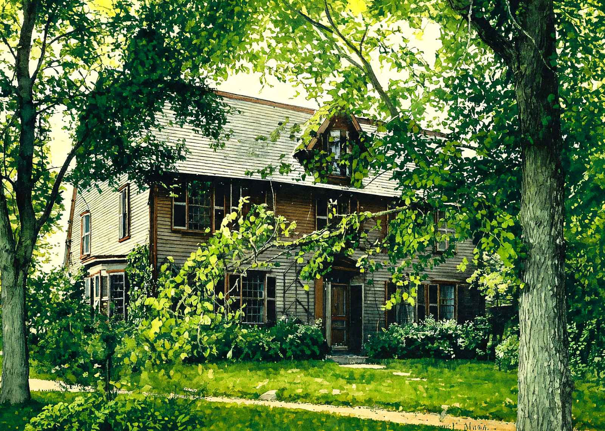 The Old Manse, Concord, Massachusetts in 1905 Art Print (7 Sizes) - Reproduction