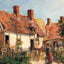 Old Houses at Eragny 1884 Painting by Camille Pissarro Art Print (6 Sizes)