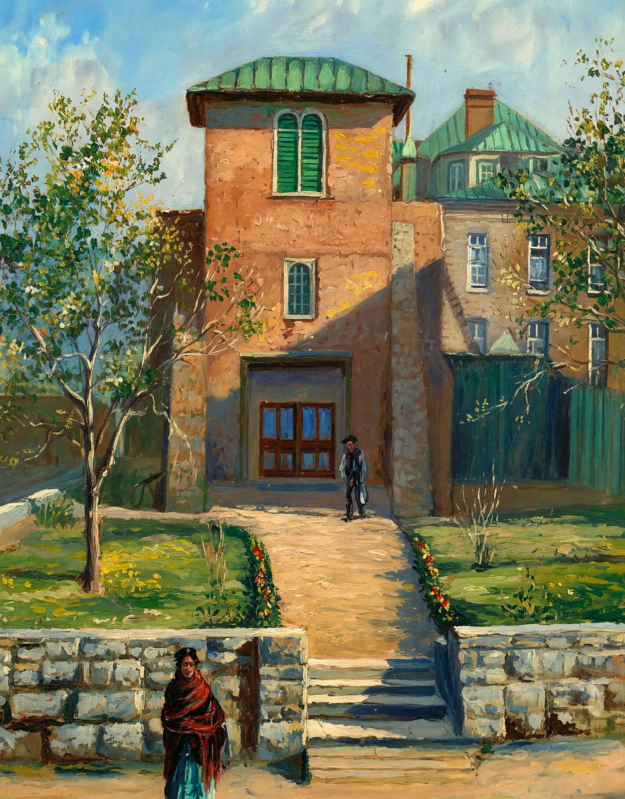 Old San Miguel Church Santa Fe NM in 1906 Art Print (6 Sizes)