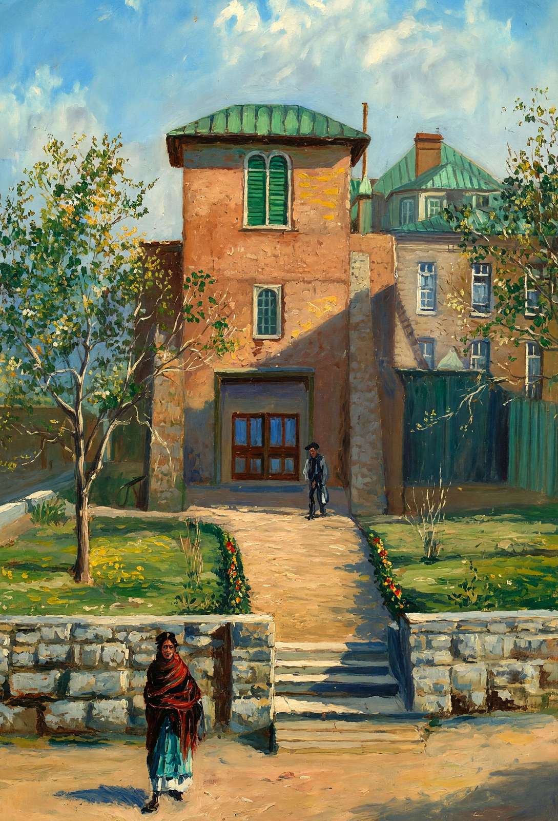 Old San Miguel Church Santa Fe NM in 1906 Art Print (6 Sizes)