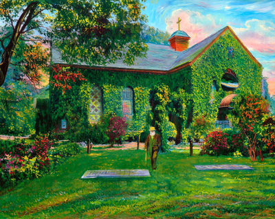 Old St Paul's Church in Norfolk in 1905 art print