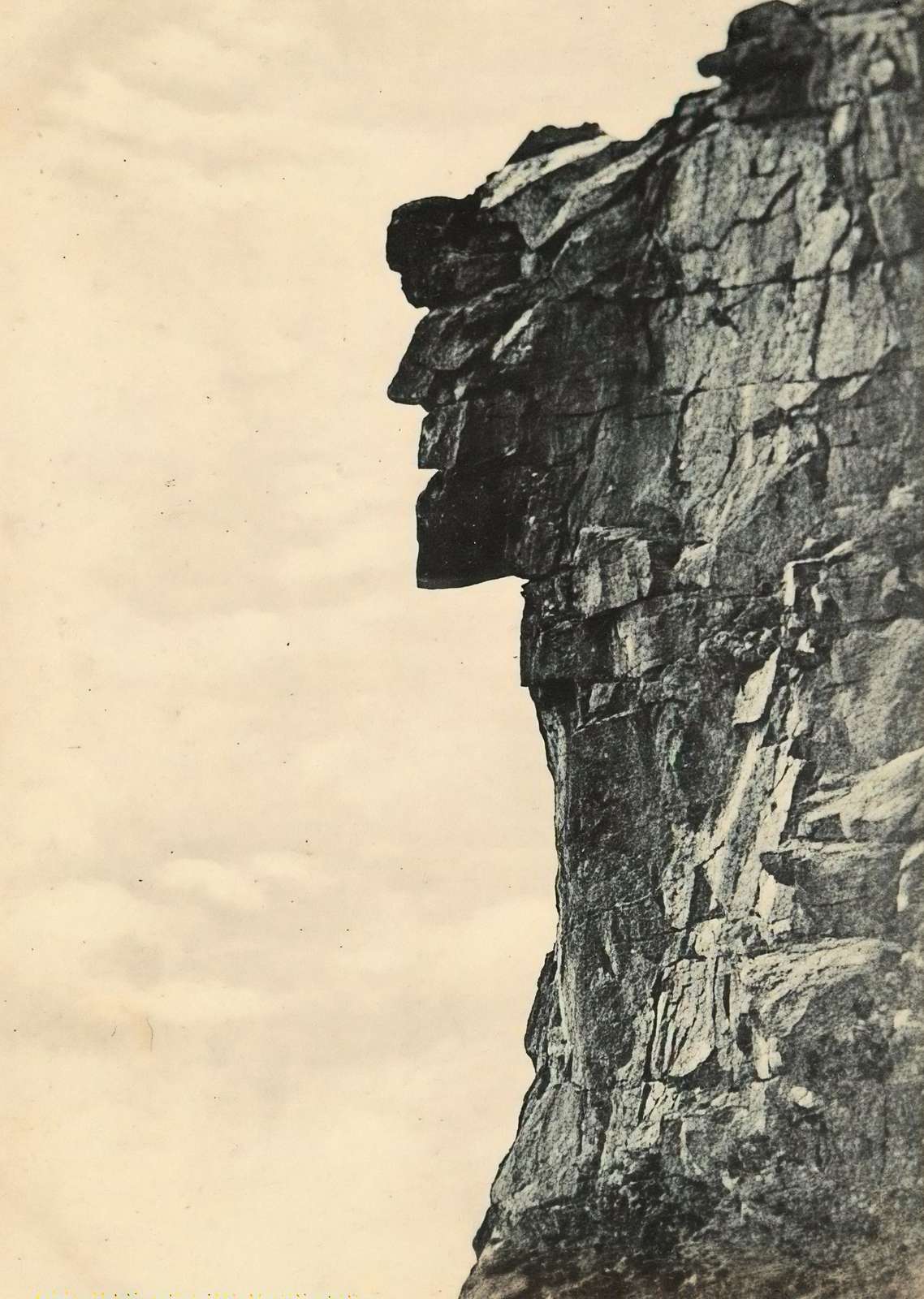 Old Man of the Mountain in 1906 Vintage Print (7 Sizes) - Enhanced
