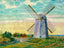 Old Windmill Portsmouth RI in 1907 Restored Art Print (6 Sizes)