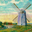 Old Windmill Portsmouth RI in 1907 Restored Art Print (6 Sizes)
