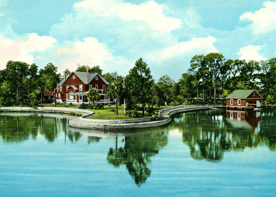 On the Bayou Tarpon Springs FL in 1909 Vintage Print (7 Sizes) - Archival Paper