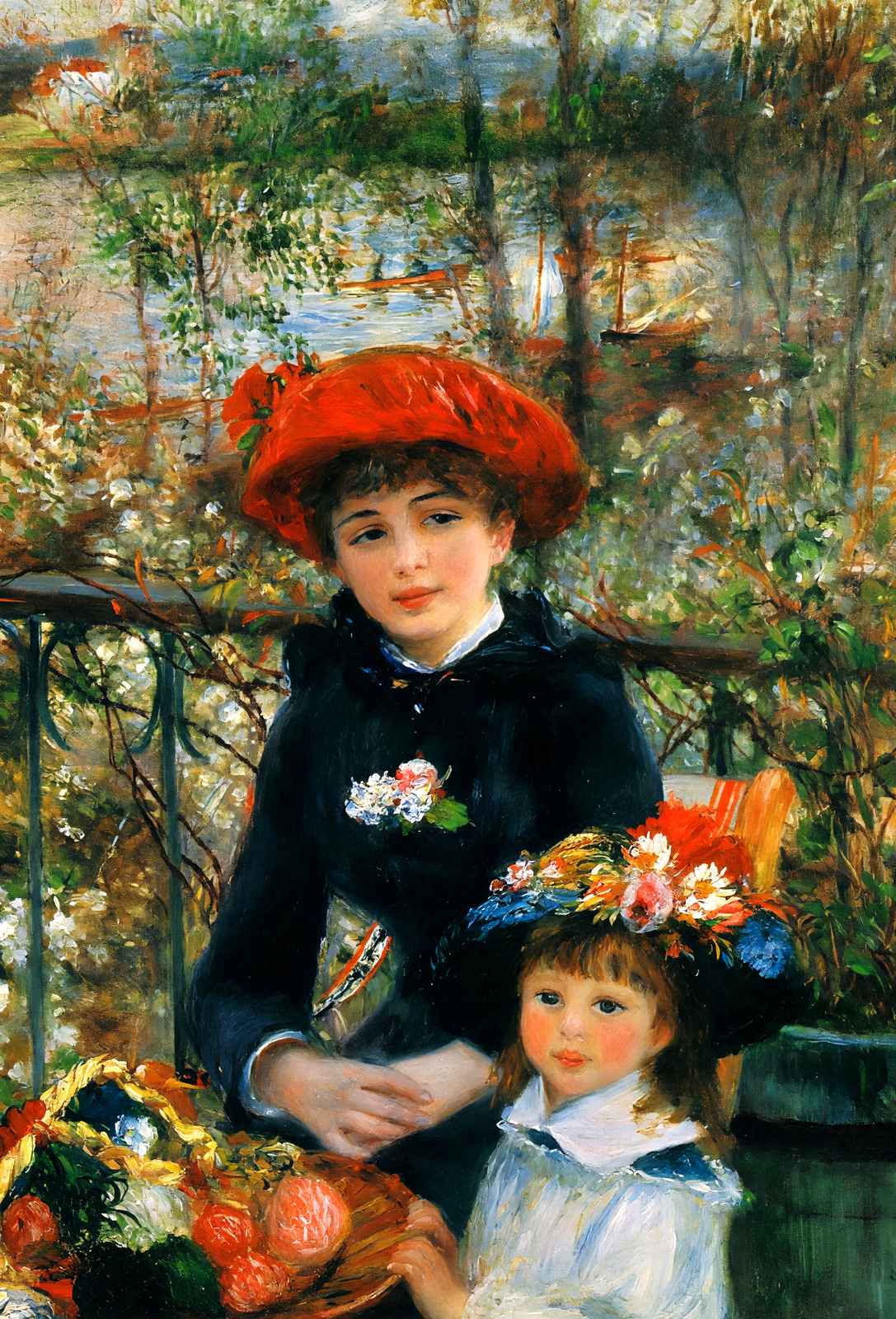 On the Terrace 1881 Painting by Pierre-Auguste Renoir Art Print (6 Sizes)