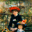 On the Terrace painting print by Pierre-Auguste Renoir (1881)