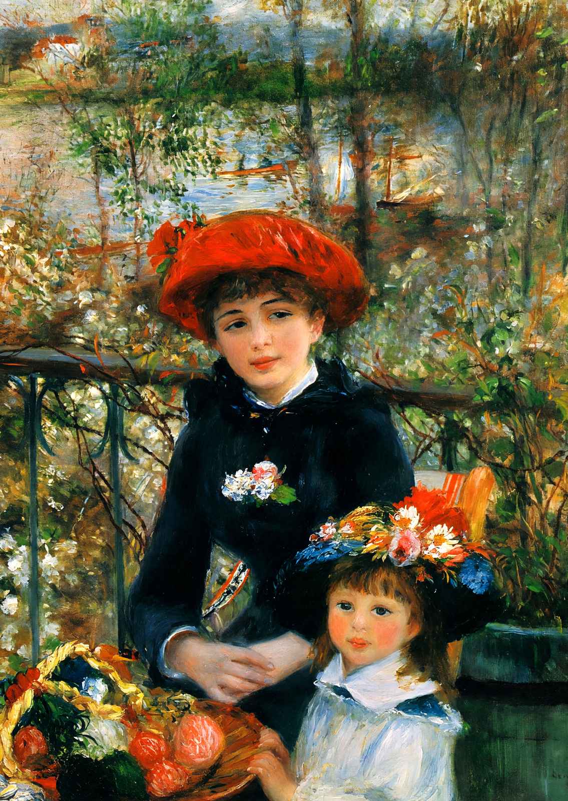 On the Terrace 1881 Painting by Pierre-Auguste Renoir Art Print (6 Sizes)