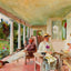 On the Verandah (Ironbound Island, Maine) 1922 by Sargent Art Print (6 Sizes)