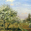 Orchard in Blossom, Louveciennes 1872 by Camille Pissarro Art Print (6 Sizes)