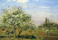 Orchard in Blossom, Louveciennes 1872 by Camille Pissarro Art Print (6 Sizes)