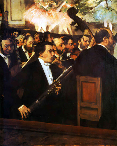 Orchestra of the Opera 1870 Painting by Edgar Degas 8x10" Art Print