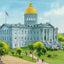 Oregon State Capitol Salem in 1906 Vintage Print (7 Sizes) - Premium Quality