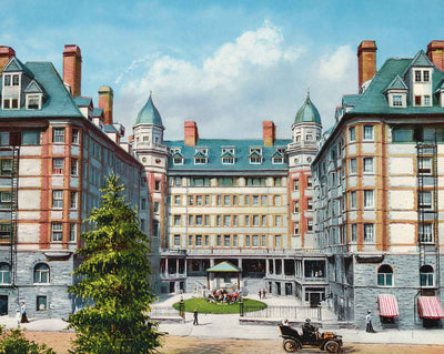 Portland Hotel in 1908 vintage print