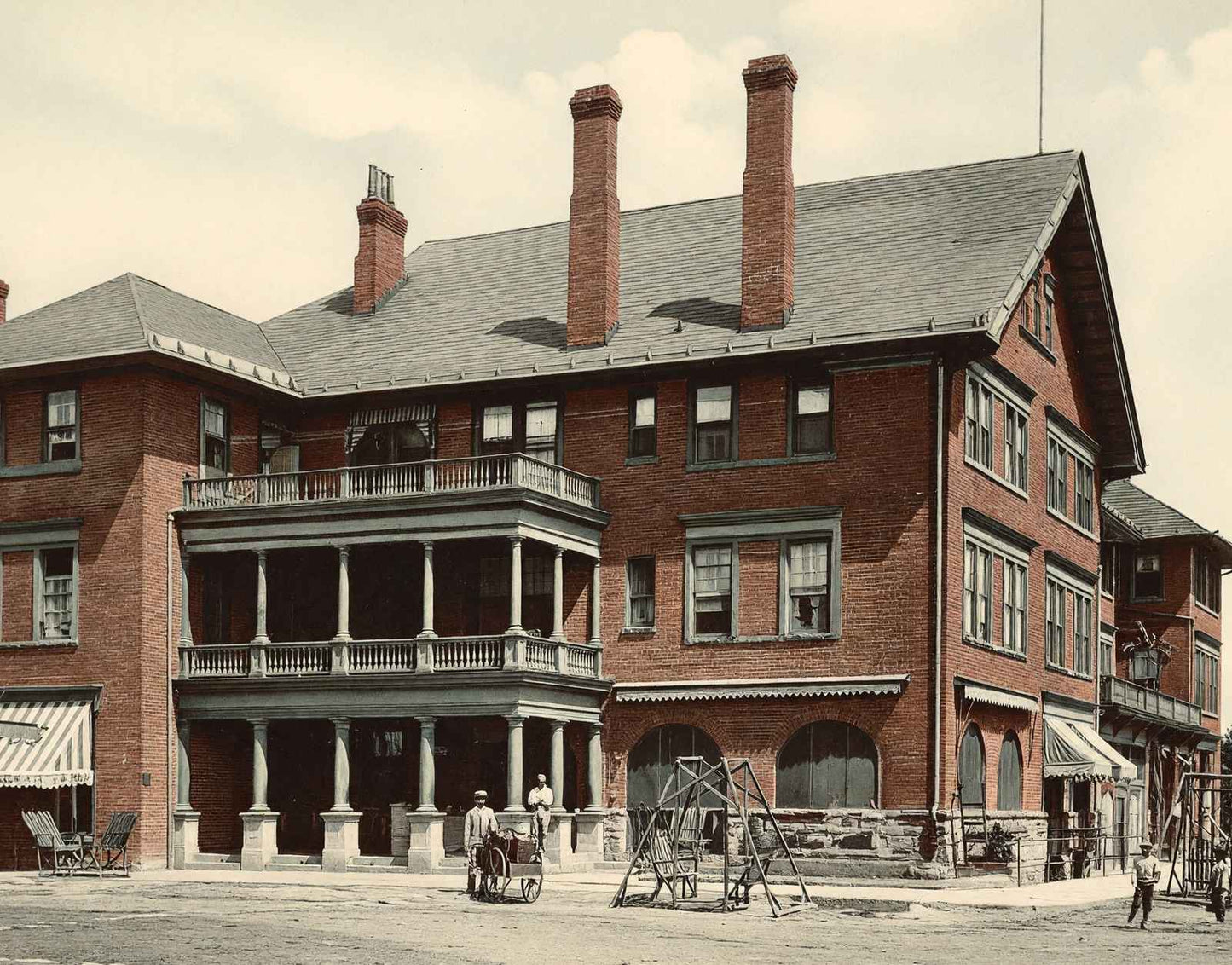Oregon Hotel Greenwood SC in 1908 Vintage Print (7 Sizes) - Archival Paper