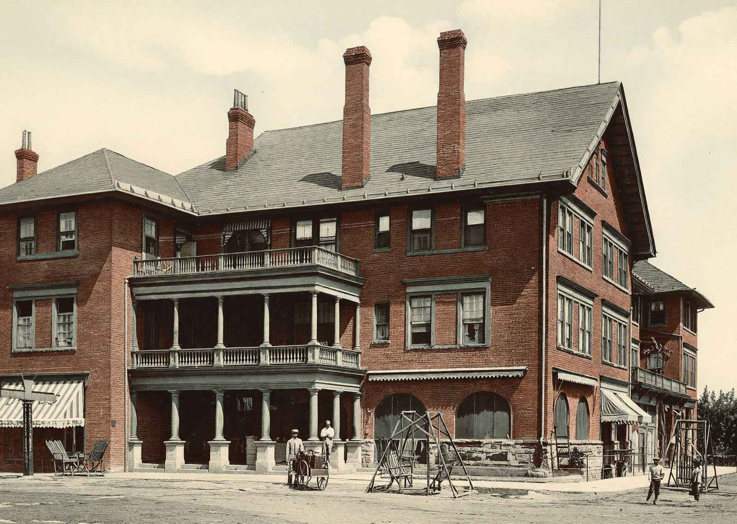 Oregon Hotel Greenwood SC in 1908 Vintage Print (7 Sizes) - Archival Paper