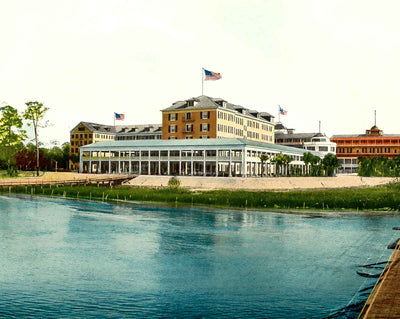 Ormond Hotel in Ormond in 1907 vintage print