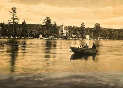 Outlet Lake Waukewan Meredith NH Vintage Print (7 Sizes) - Reproduction