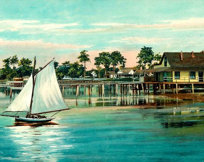 Waterfront in Ozona art print