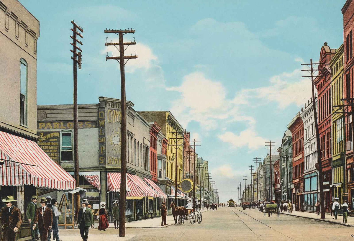 Broadway East of Fourth Paducah KY in 1906 Vintage Print (7 Sizes)