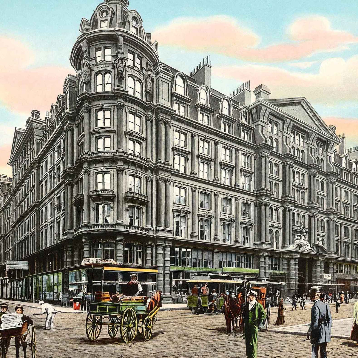 Palmer House Chicago in 1905 Vintage Print (7 Sizes) - Reproduction
