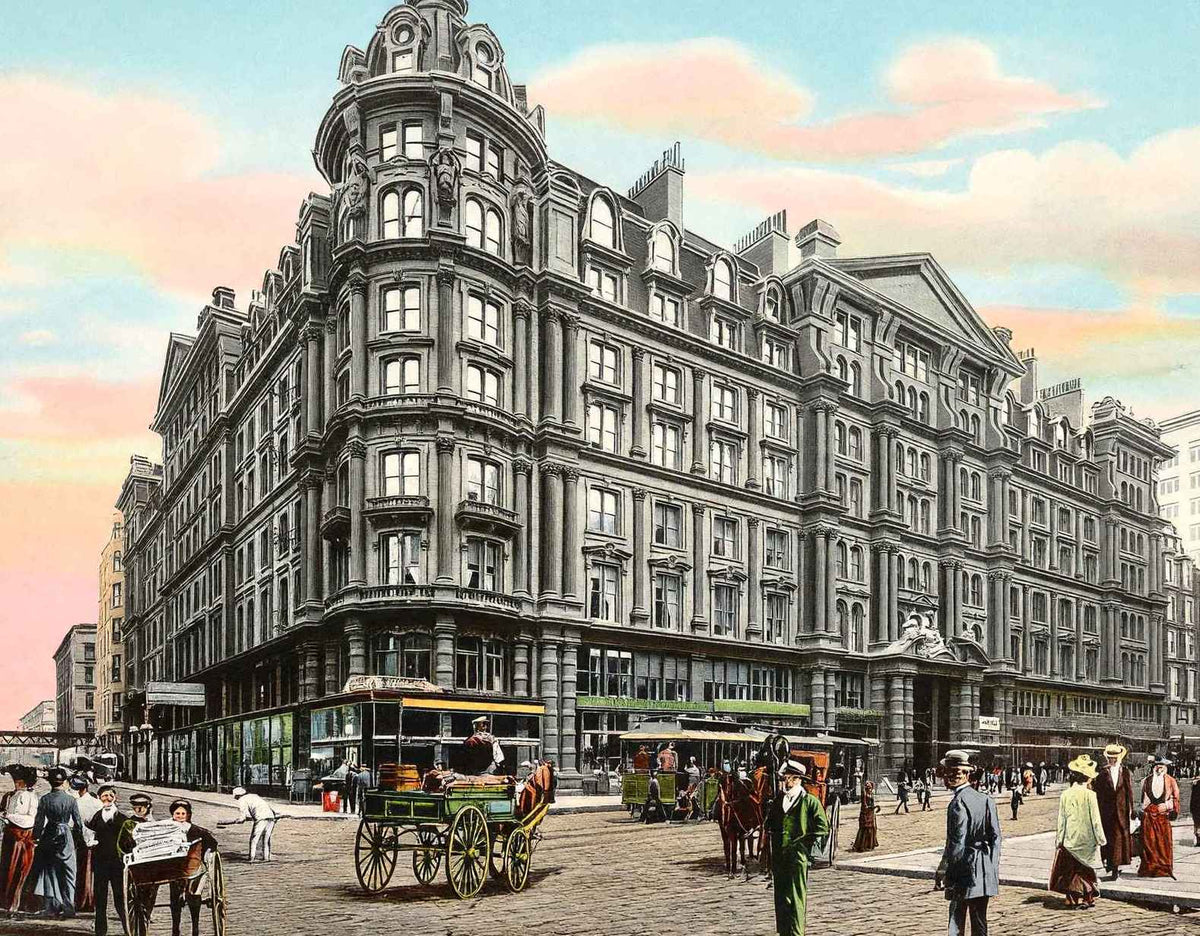 Palmer House Chicago in 1905 Vintage Print (7 Sizes) - Reproduction