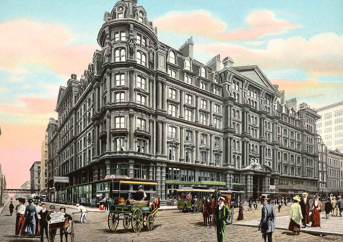 Palmer House Chicago in 1905 Vintage Print (7 Sizes) - Reproduction